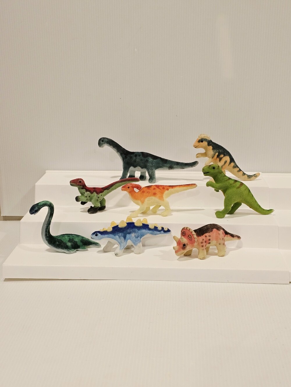 Melissa and Doug Fuzzy Flocked Dinosaur Figure Set